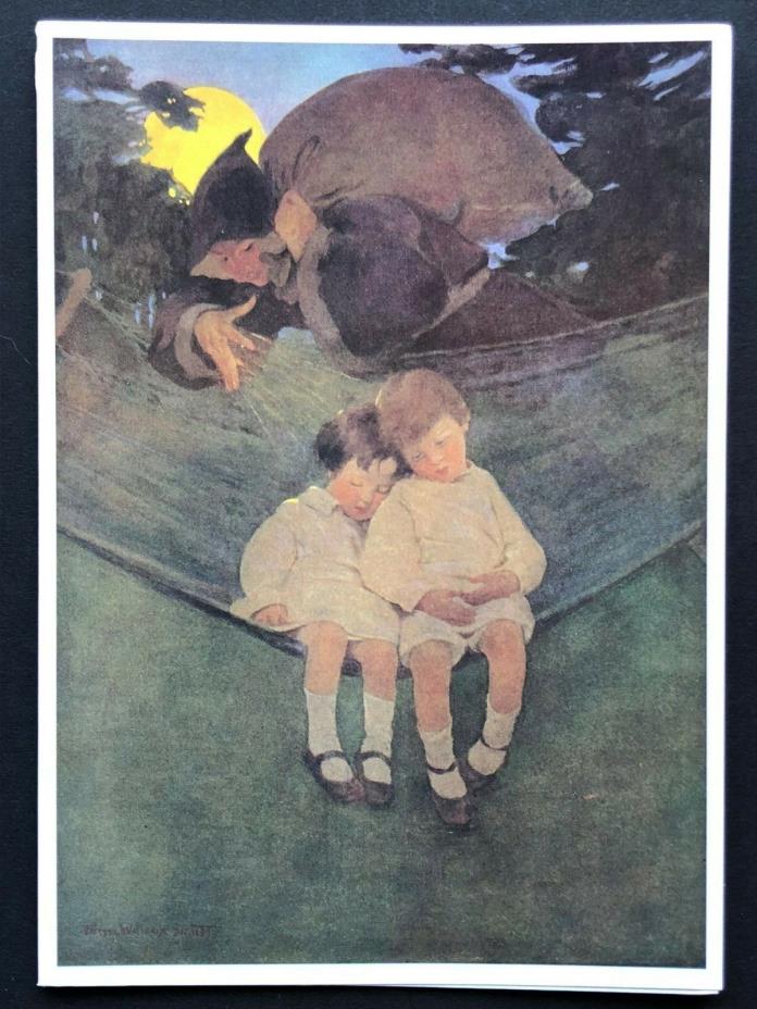 Blank Art Note Card SLEEPYTIME fairytale NOS Pleiades Press #134 children kids
