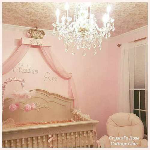 Pink Princess Bed Crown Canopy Teester Set/Free Sheers/Crown Hooks/Color Choices