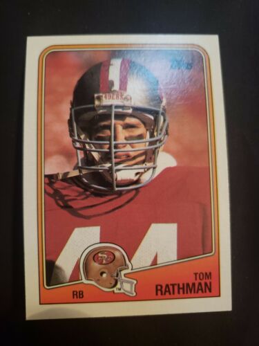 Tom Rathman 1988 Topps RC rookie #41 San  Francisco 49ers Nebraska Cornhuskers
