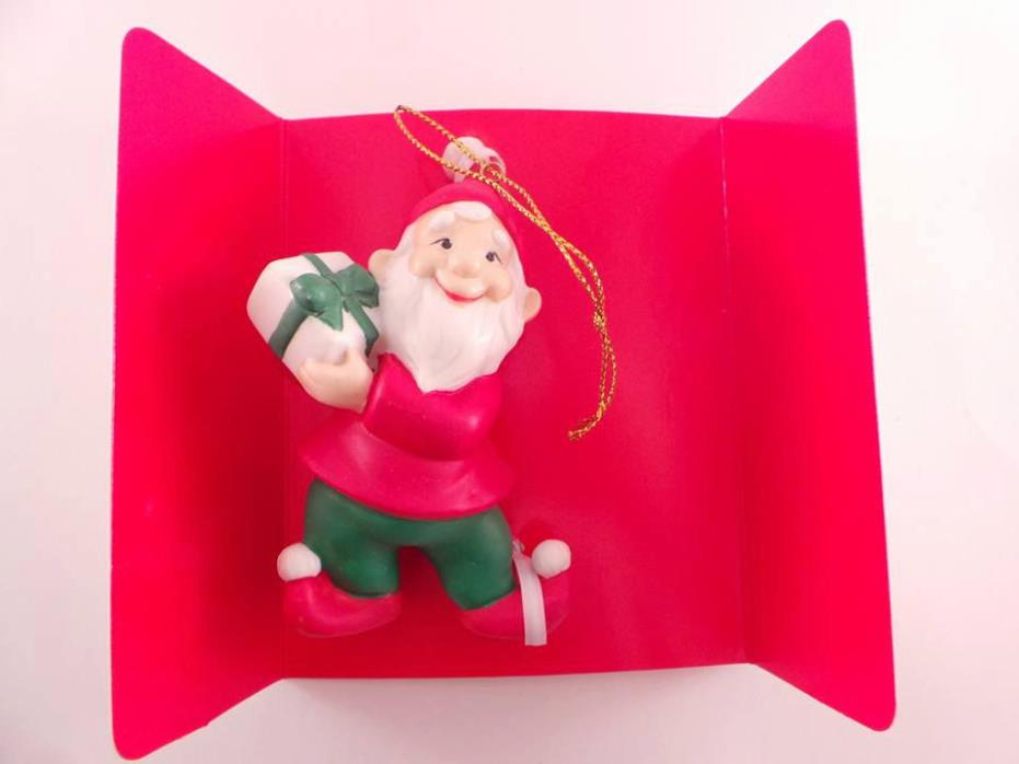Santa's Helper Hand Painted Porcelain Ornament - Christmas Ornament Collector Cl