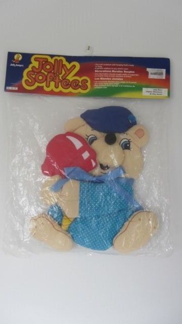 VINTAGE 1985 JOLLY SOFTEES SOFT SCULPTURE WALL HANGING  IN ORIGINAL SEALED PACK