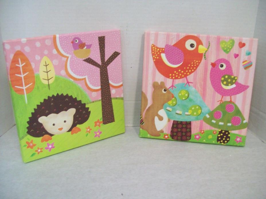 Oopsy Daisy Too Fine Art for Kids Hedgehog Pal & Love & Nature Bird Buddies S1