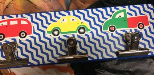 Little Boys Room Car Wall Decor Note Message Holder NEW