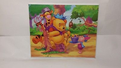 Whinni the Pooh Wood Wall Plaque w/ Tigger & Piglet