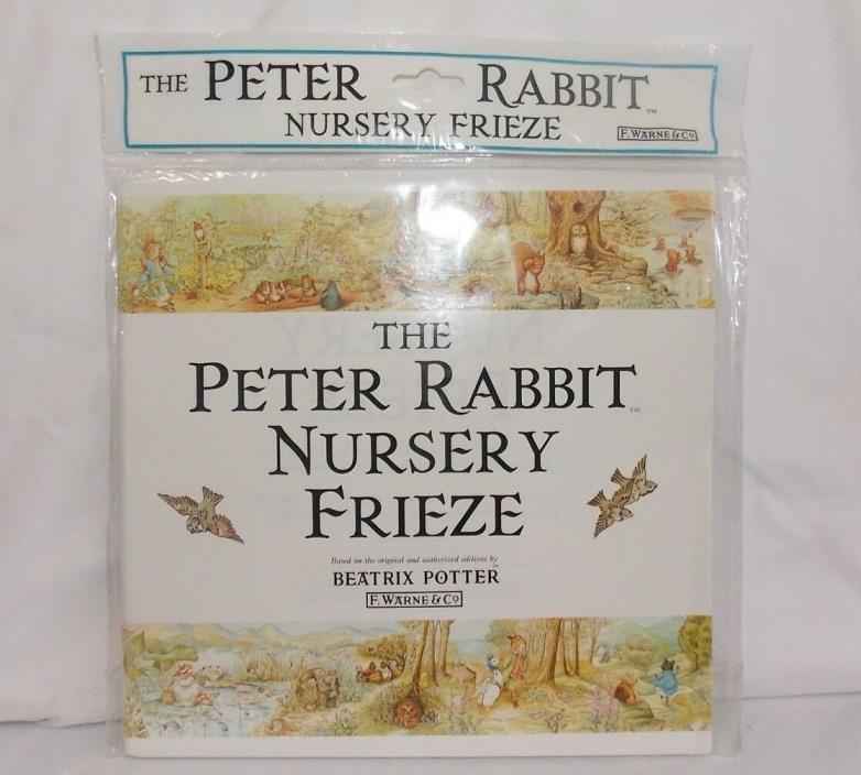 Vintage Peter Rabbit Nursery Frieze Wall Hanging Decor 1995 Orig. Package Unused