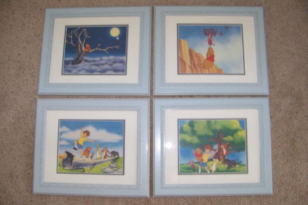 Vintage Winnie the Pooh pictures this is a collection of four pictures w/ frames