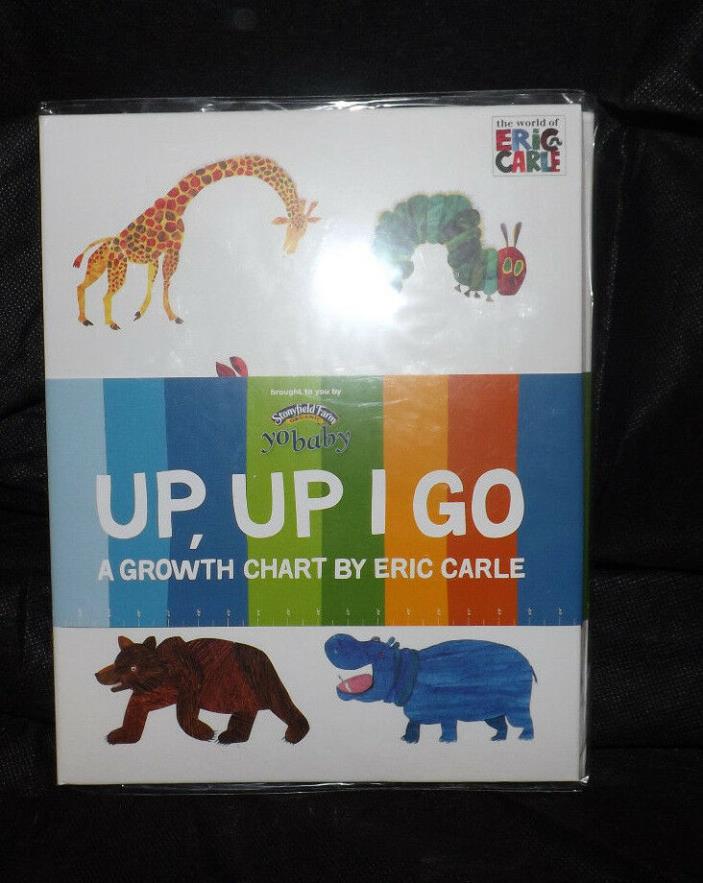 THE WORLD OF ERIC CARLE UP UP I GO GROWTH WALL CHART INTERACTIVE STICKERS NIP
