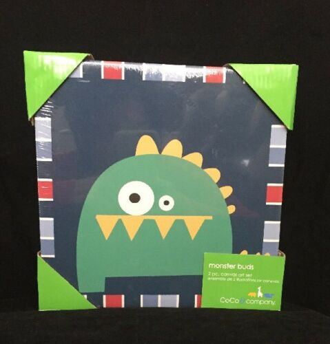 CoCo & Company 2 Piece Wall Canvas Art Monster Buds( Discontinued by Manufactur)