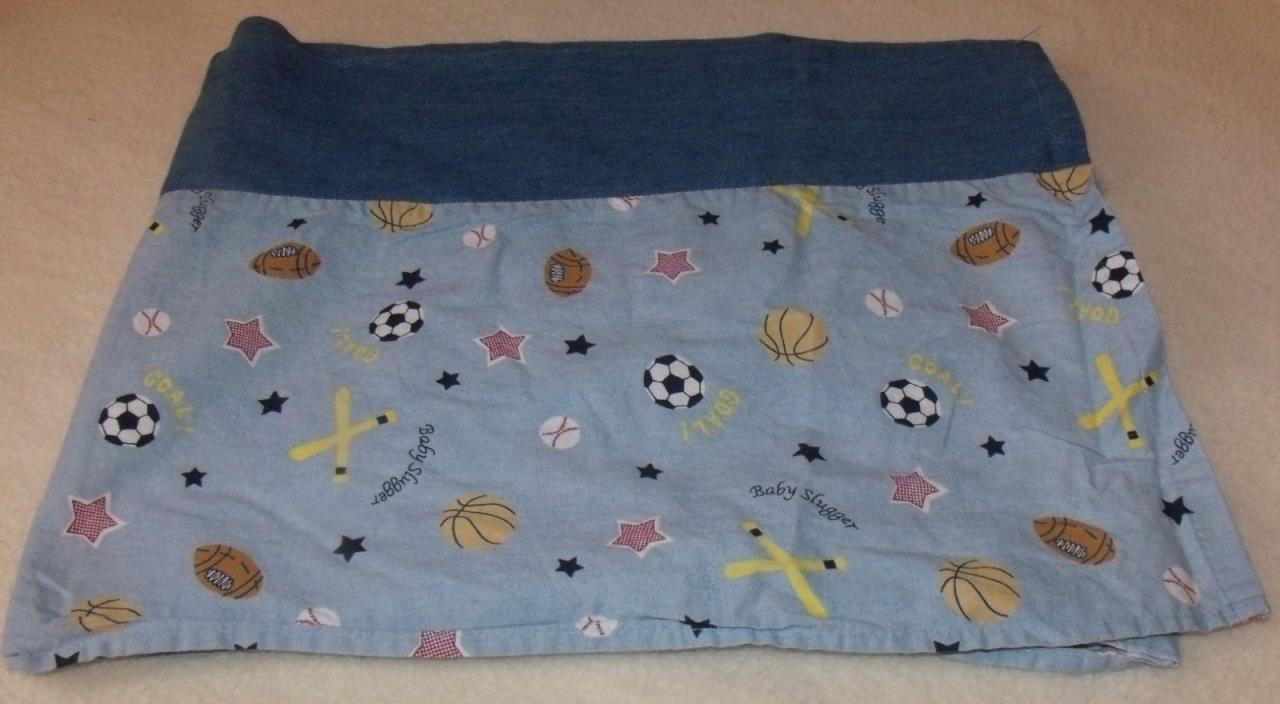 lambs & Ivy baby slugger window valance