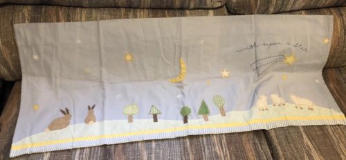 Pottery Barn Kids “Wish Upon A Star”Curtain  Valance Great For Baby Nursery EUC