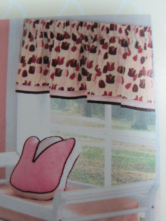 BEANSPROUT Window Valance Treatment Tulips Flowers Baby Girls 58