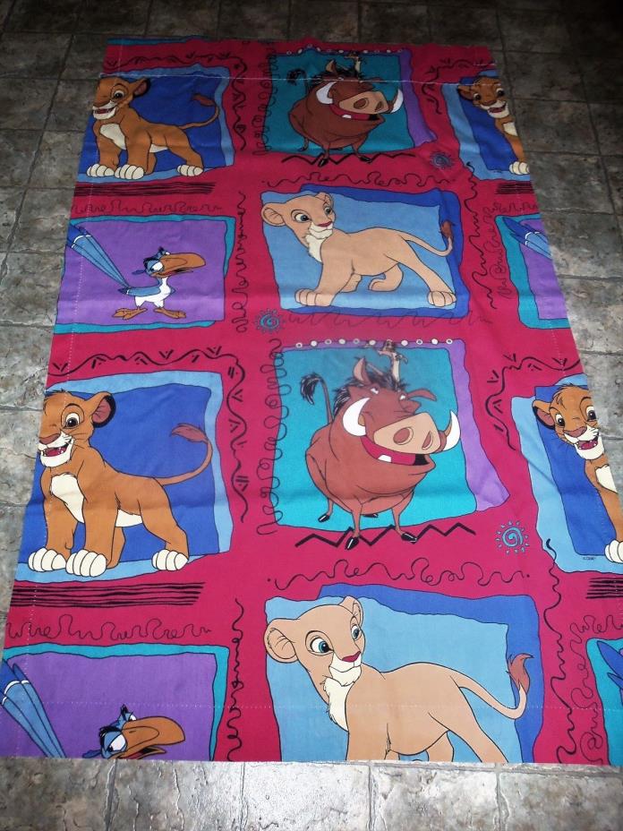 Disney's THE LION KING Simba Window Curtain Fabric Colorful Nice! FREE SHIPPING!
