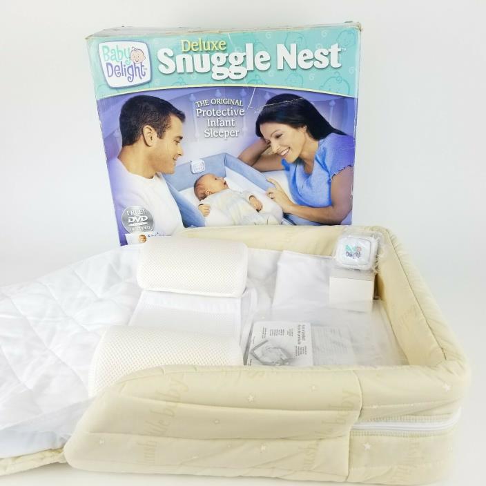 Baby Delight Deluxe Snuggle Nest Night Light Breathable Mesh Fabric Portable