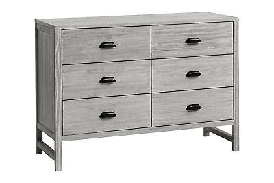 Davinci Fairway 6-Drawer Double Dresser Rustic Grey