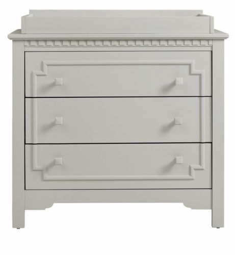 Baby relax Edgemont Baby Dresser And Topper Soft Gray