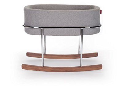 Monte Design Rockwell Bassinet Modern (Heather Grey Basket)