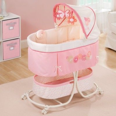 Baby Bassinet Newborn Infant Girl Cradle Crib Nursery Bed Canopy Portable Best