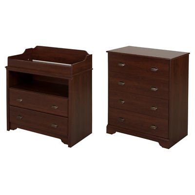South Shore Fundy Tide Changing Table and 4 Drawer Chest