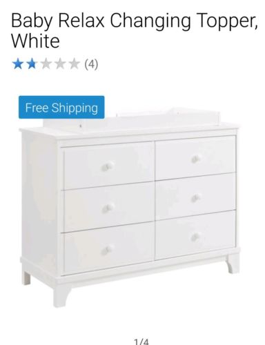 Baby Relax Changing Topper White