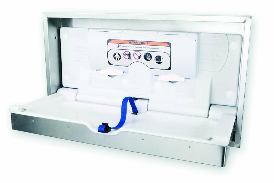 ABC-300HS Horizontal Baby Changing Station Stainless Steel ( world Dryer ) NEW i