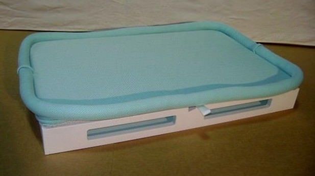 Breathable Mini Baby Mattress by Secure Beginnings with Teal Sleep Surface