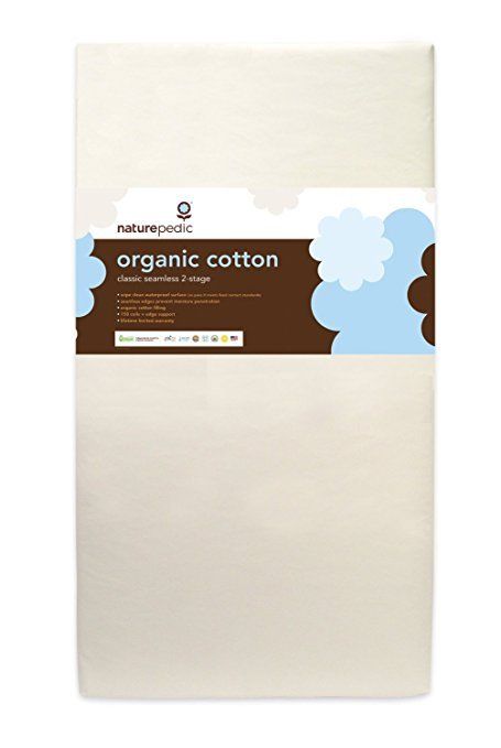 Naturepedic No Compromise Organic Cotton Classic 150 Seamless Dual Firmness Crib