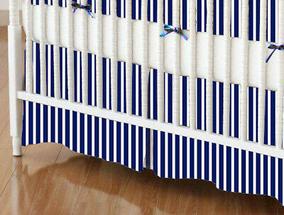 Sheetworld Primary Stripe Woven Crib Skirt