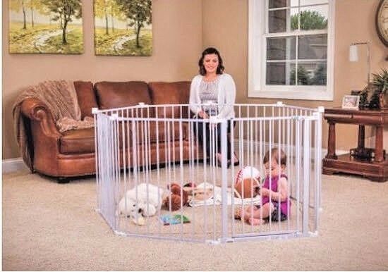 Baby Gate Wide Regalo Safety Stairs White Play Yard Playard Large Child Toddler