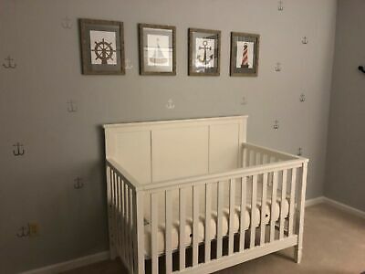 Delta Children Easton 4-in-1 Convertible Baby Crib, White BRAND NEW
