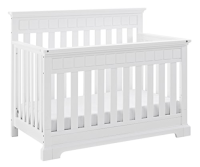 Thomasville Kids Willow 4-in-1 Convertible Crib, White, Easily Converts to Bed