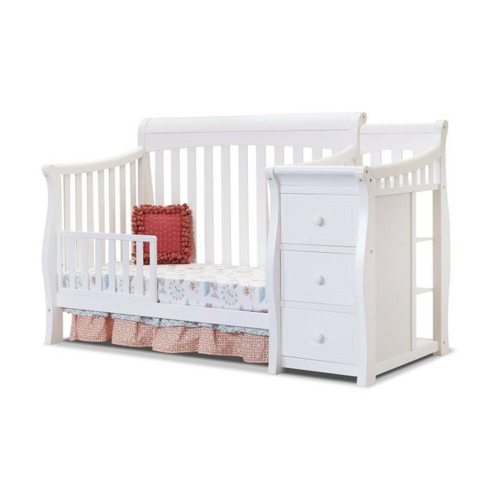 TODDLER BED  RAIL FOR  SORELLE WITH CHANGER WHITE, MODEL 129-W