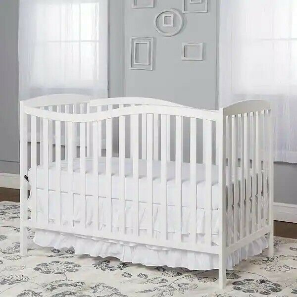 Dream On Me Chelsea 5-in-1 Convertible Crib,white baby crib