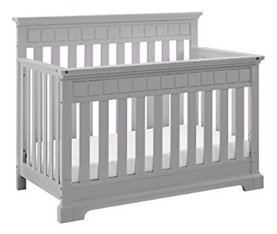 Thomasville Kids Willow 4-in-1 Convertible Crib, Pebble Gray, Easily Converts to
