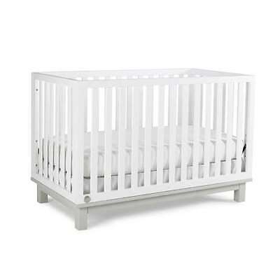 Fisher-Price Riley 3-in-1 Convertible Baby Nursery Crib, Snow White (Open Box)