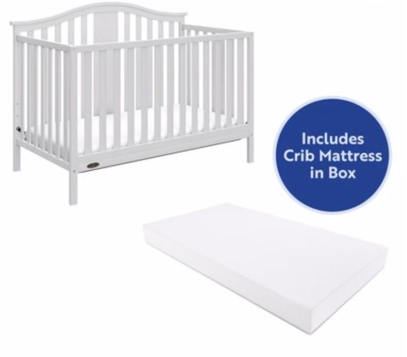 Graco Baby Convertible Crib White Foam Mattress NEW