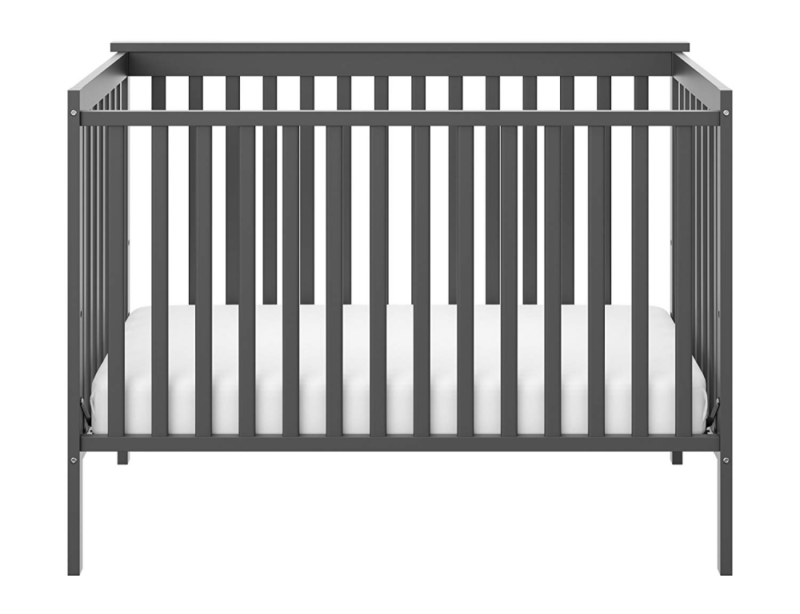 Storkcraft Sheffield Fixed Side Convertible Crib, Gray