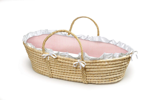 Baby Moses Basket with Liner, Sheet, and Pad