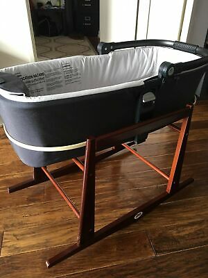 Jolly Jumper Rocking Moses Basket Stand, Expresso BRAND NEW