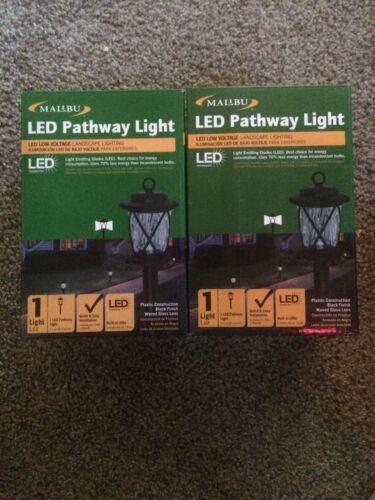 2 Malibu LED Pathway Light Low Voltage Landscape Lighting #1402-4120-80-0913