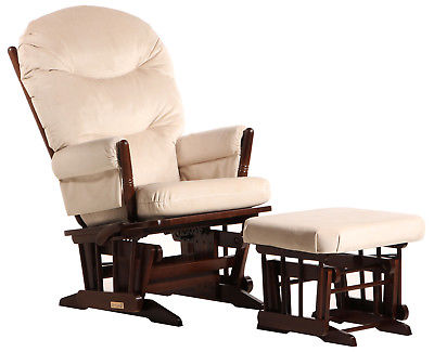 Dutailier Colonial Frame Glider and Ottoman