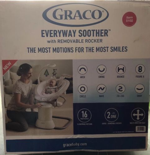 Graco Baby EveryWay Soother with Removable Rocker Tristan Fashion NEW