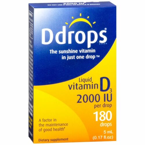 Ddrops Liquid Vitamin D3 2000 IU - 5 ML (3 Packs)