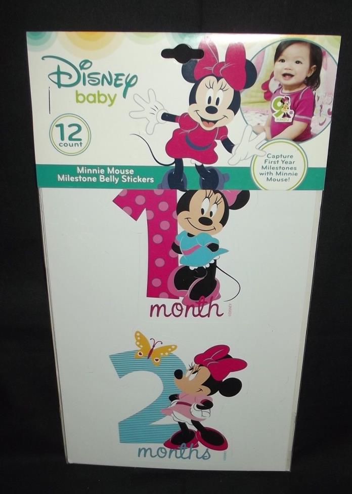 Disney Baby Minnie Mouse Milestone Belly Stickers 12 count