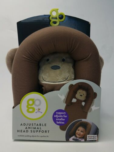 Go by Goldbug Monkey Adjustable Car Seat Head Support Baby Soft Cusion