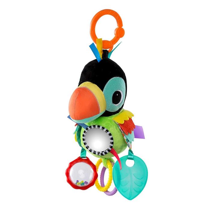 Bright Starts Playful Pals Toucan Bird Rattle Teether NEW