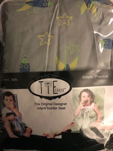 New Tie Chair Original Infant/Toddler Seat Hard To Find Gray Rockets Stars