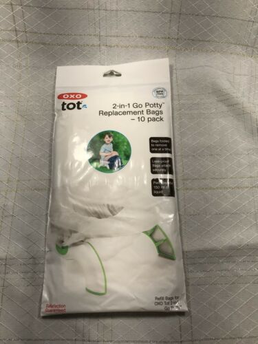 NEW OXO Tot 2 In 1 Go Potty Replacement Bags 10 Count Pack Refill Potty Travel