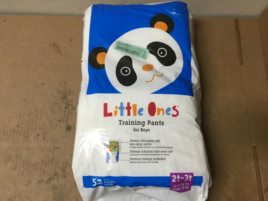 Little Ones Training Pants Boys, Medium, 2T-3T, 18-34 lbs, 52 Count