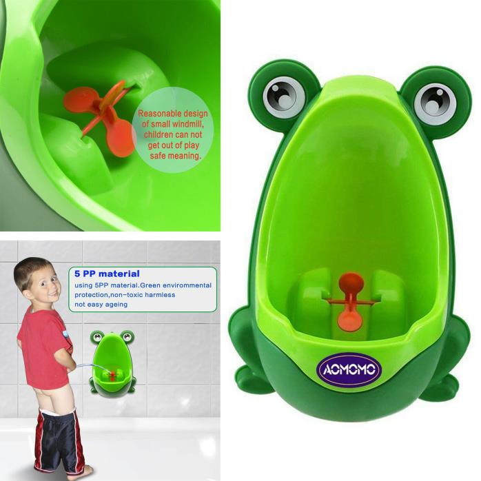 Frog Potty Training Urinal for Boys Cute Funny Aiming Target Toddler with Target