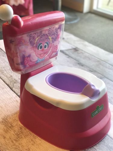 Abby Cadabby Toddler Sesame Street Potty Training Magical Flush Toliet